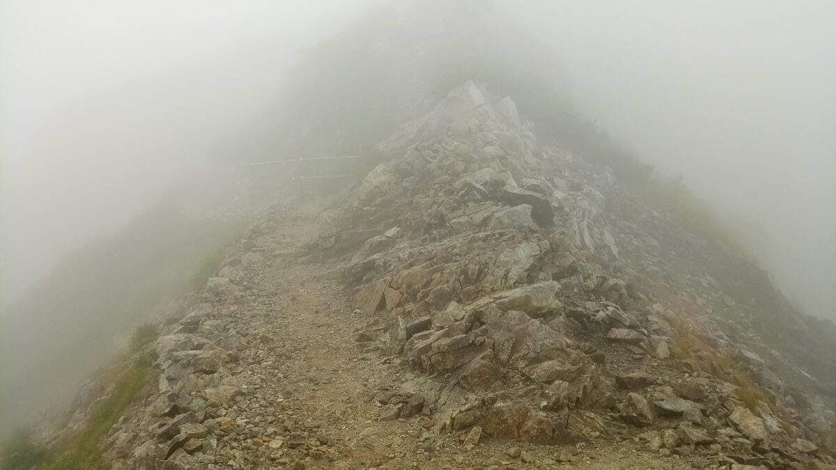◇「唐松岳」登山記録（天候が悪化するのに・・・）圧倒的初心者の失敗談